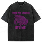 Japanese washed frog t-shirt