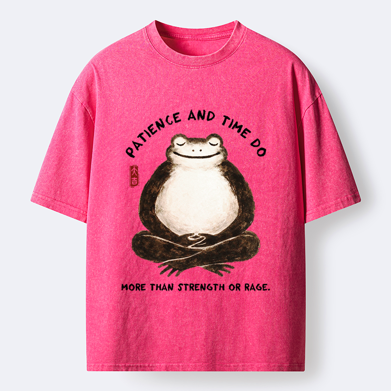 Japanese Zen Frog Washed T-Shirt