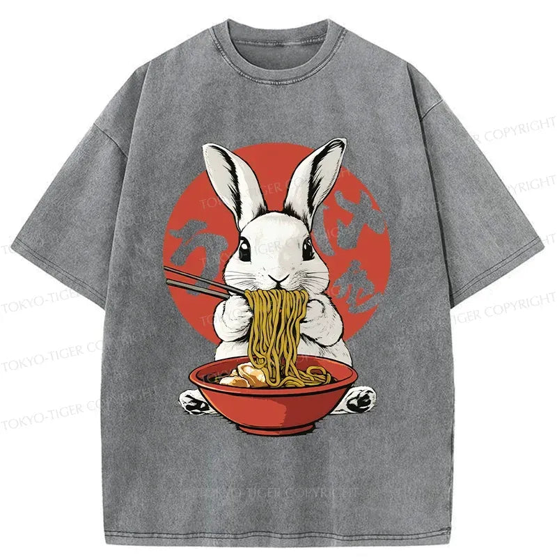 Rabbit Eating Ramen T-Shirt Gift Idea