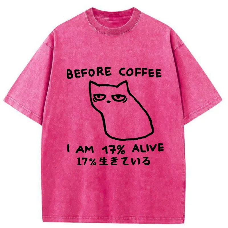 funny before coffee t-shirt for women