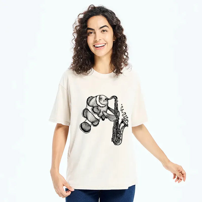 Japanese Washed T-Shirt for Daily Wear