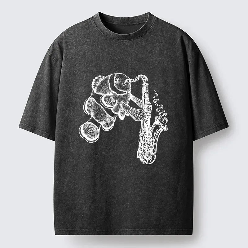 Japanese Washed T-Shirt for Daily Wear