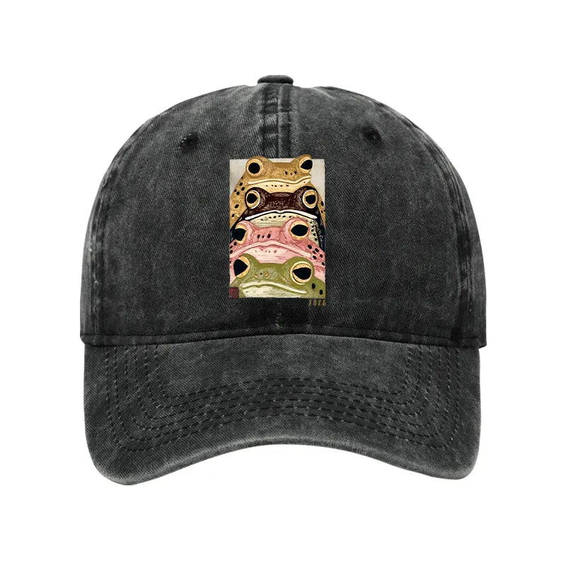 Japanese Vintage Washed Frog Cap
