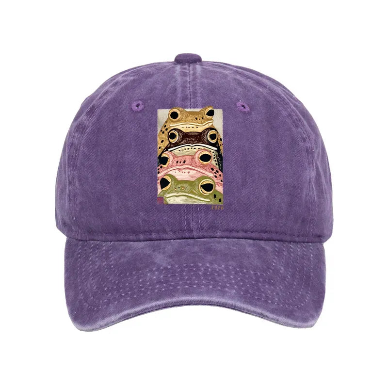 Japanese Vintage Washed Frog Cap