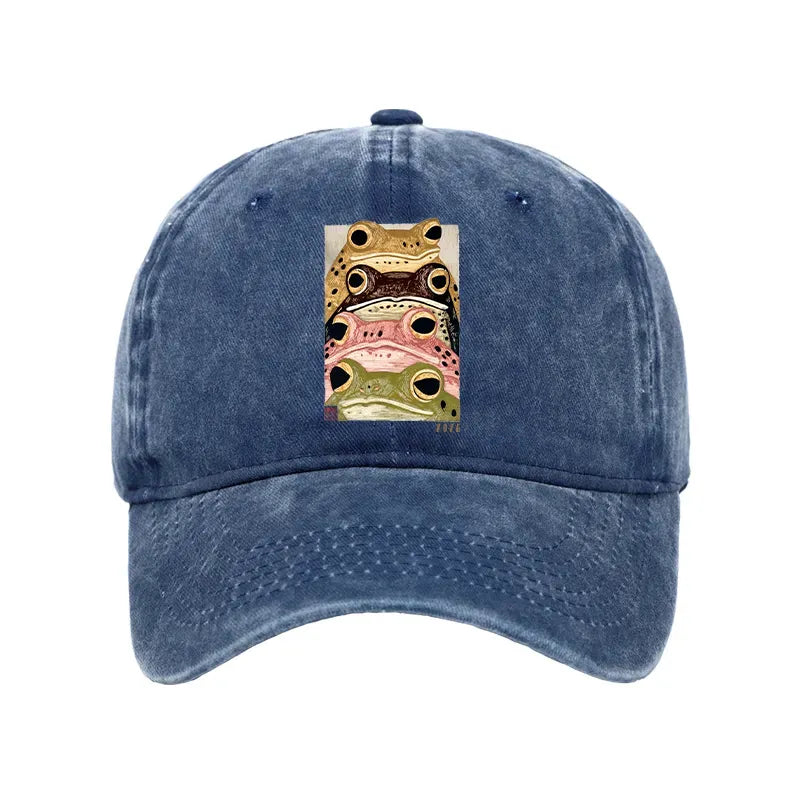 Japanese Vintage Washed Frog Cap
