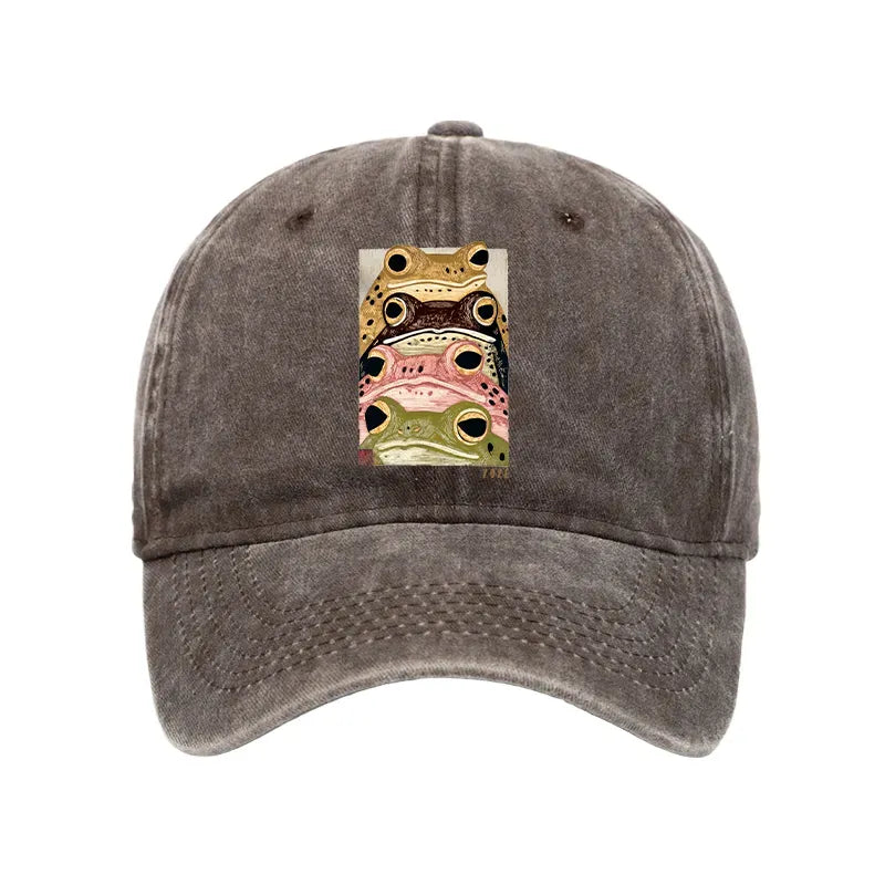 Multi Colored Frog Cap for Streetwear