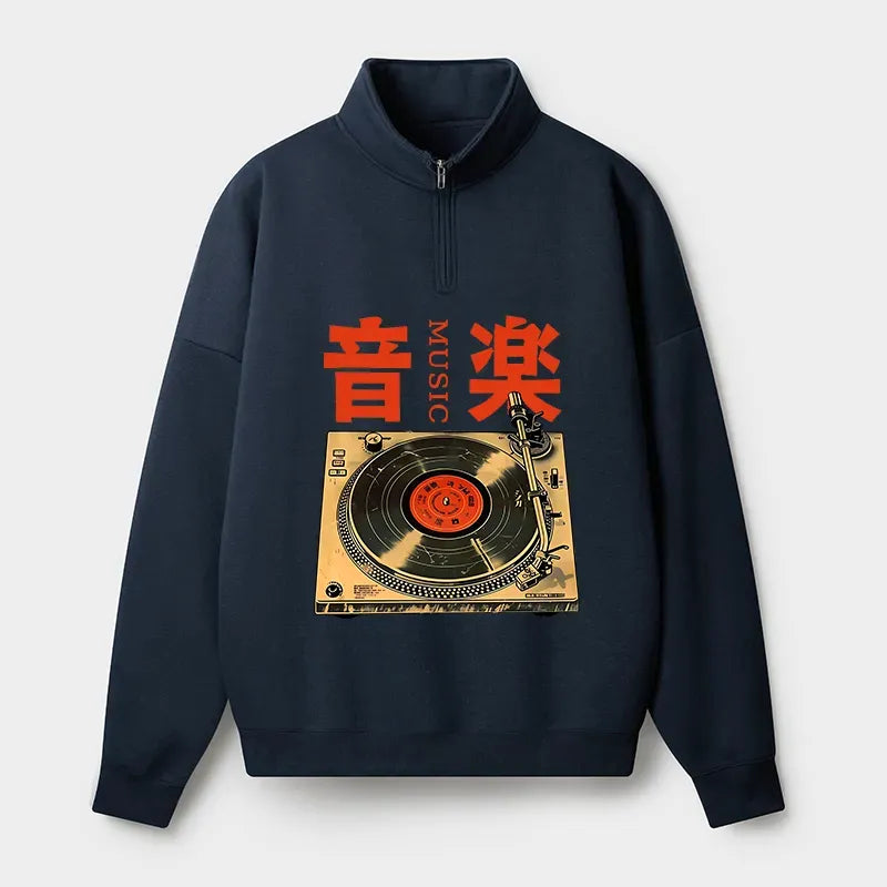 Retro Music Sweatshirt for Daily Wear