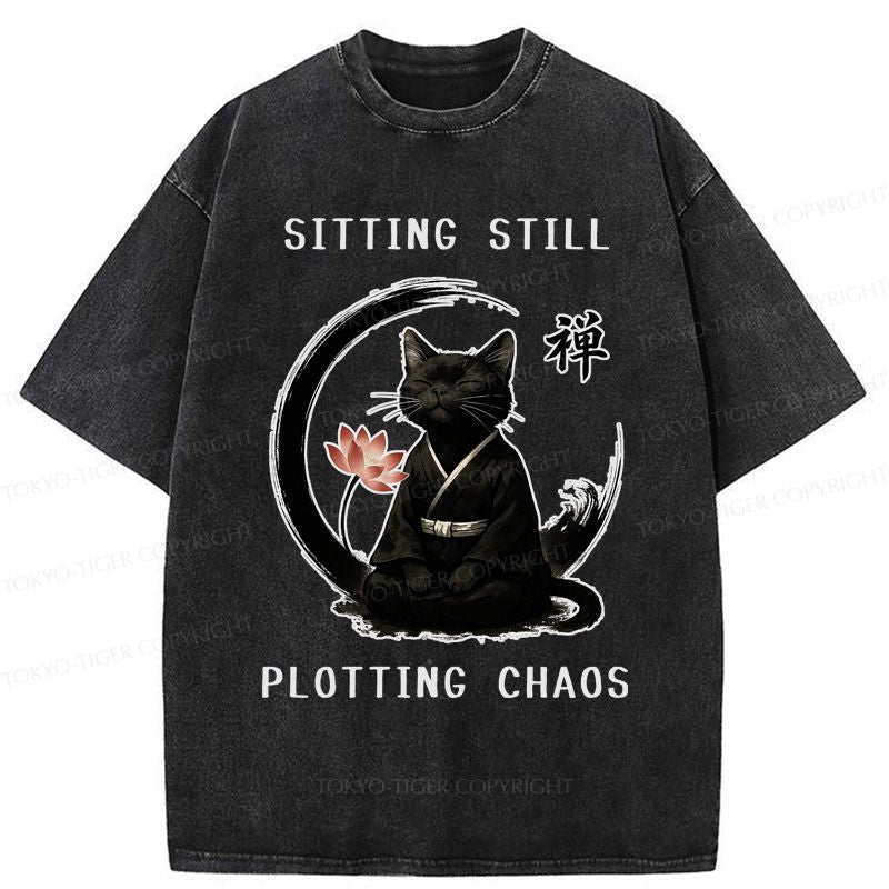 Japanese Washed Cat Tee on Sale