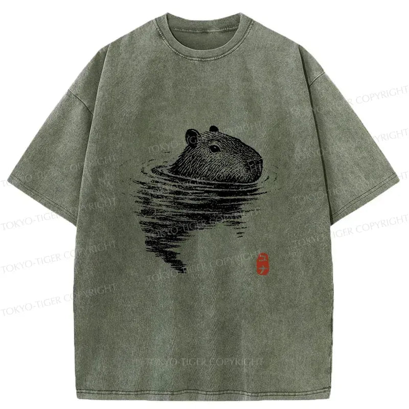 Vintage Kyoto Lion Summer T-Shirt for Women