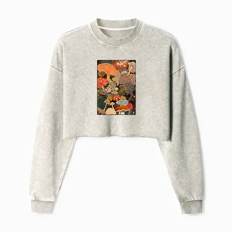 Kyoto Lion Psychedelic Mushroom Paintings Sweatshirt for Streetwear