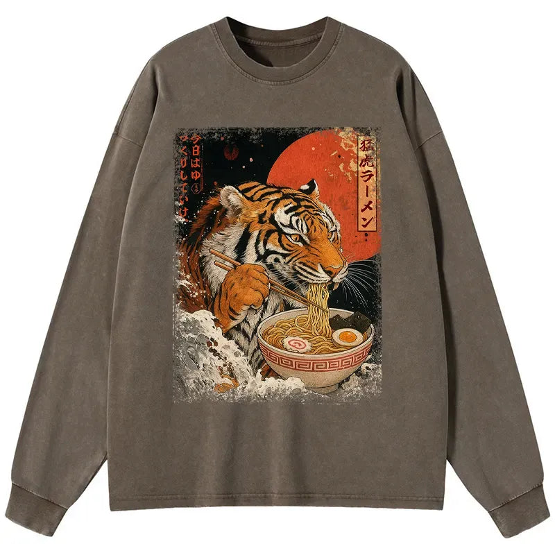 Best Seller Japanese Tiger Ramen Long Sleeve T-Shirt