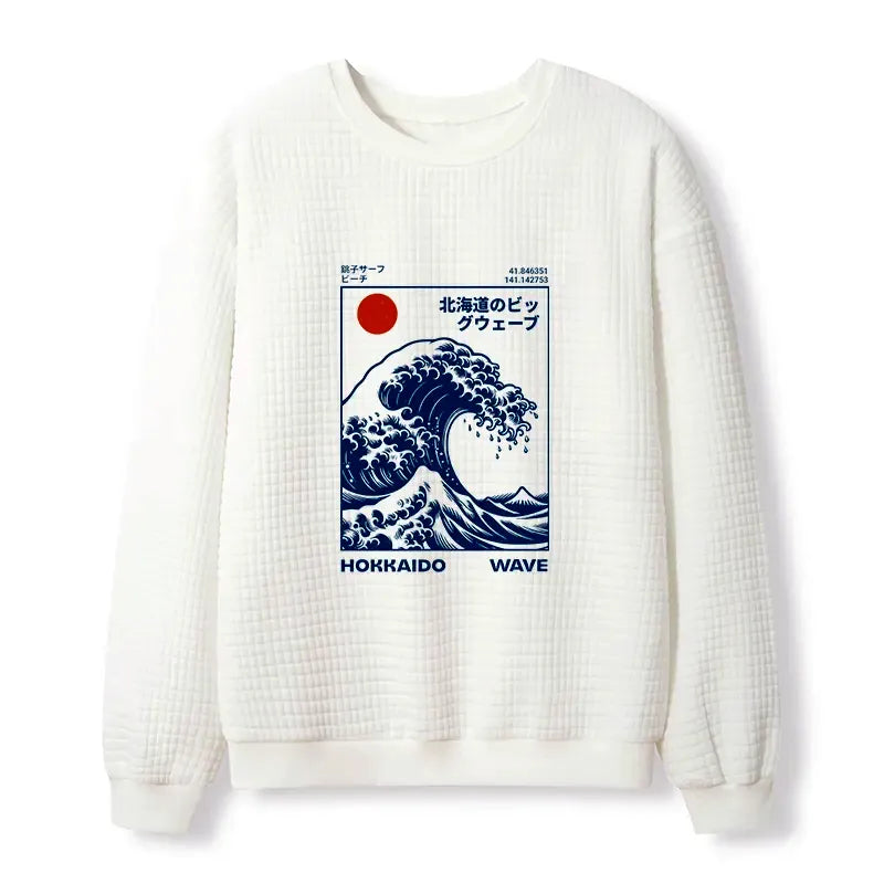 Japanese Waffle Sweatshirt Comfortable