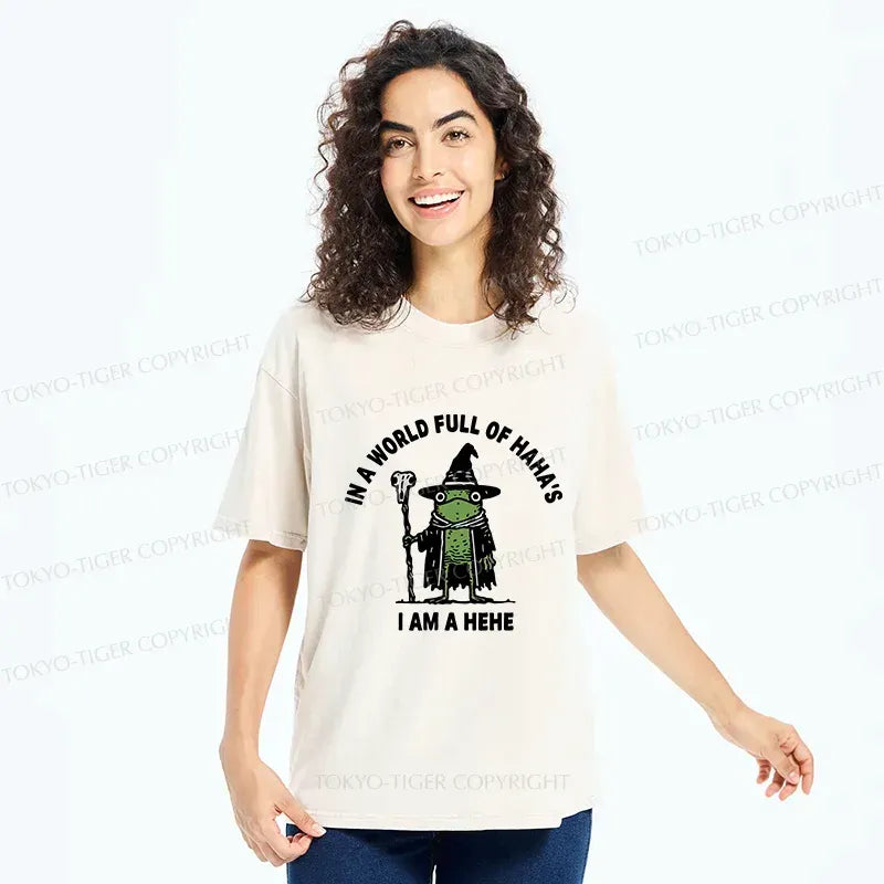 Washed Japanese T-Shirt for Streetwear
