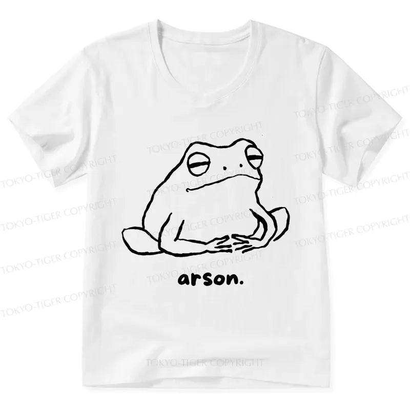 Japanese Frog V-Neck T-Shirt for Daily Wear