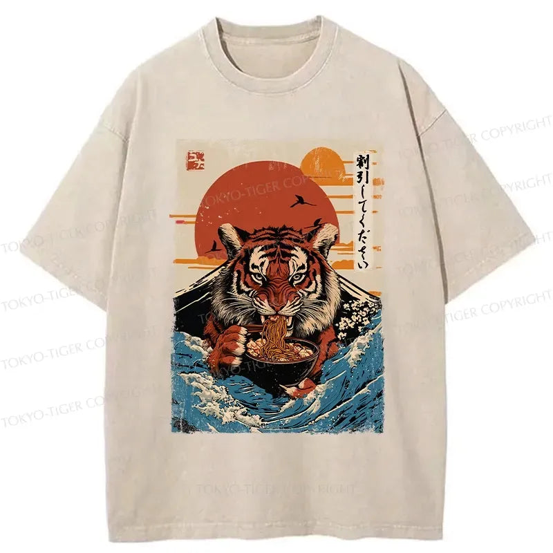 Trendy Kyoto Tiger Tee for Vacation
