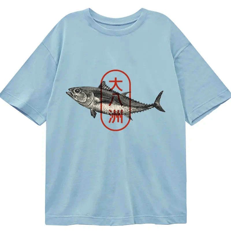 japanese sushi fish t-shirt for men