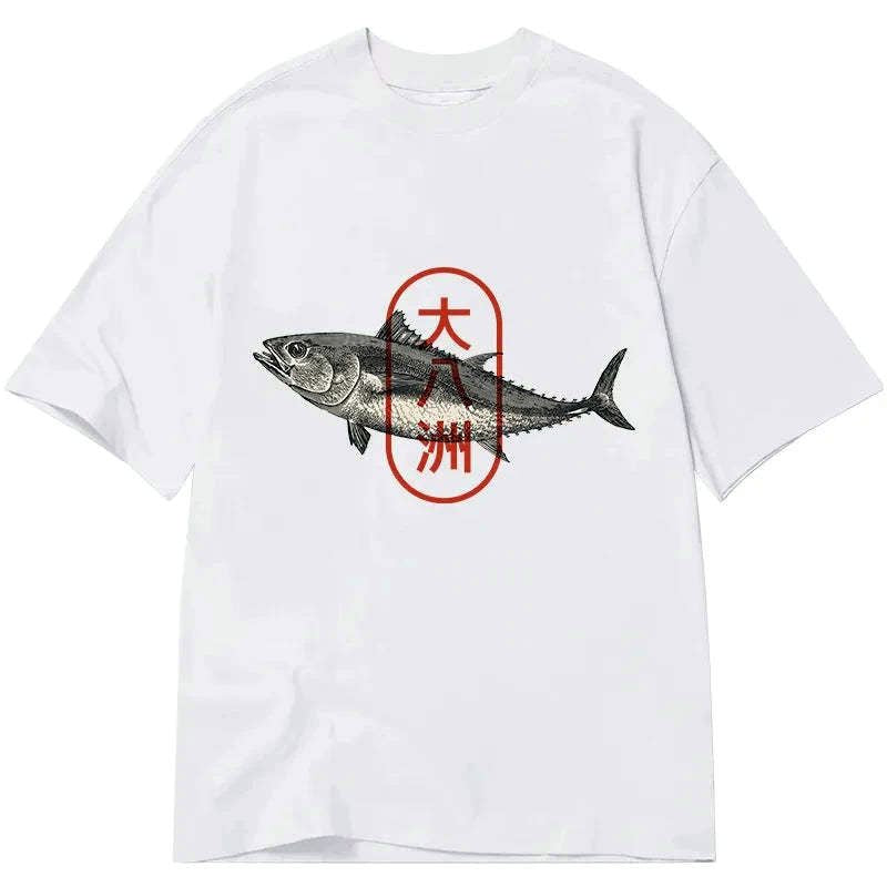 japanese sushi fish t-shirt for men