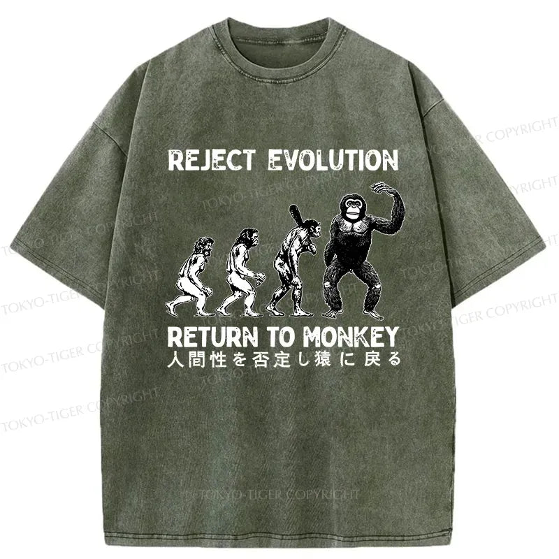 reject evolution return to monkey shirt