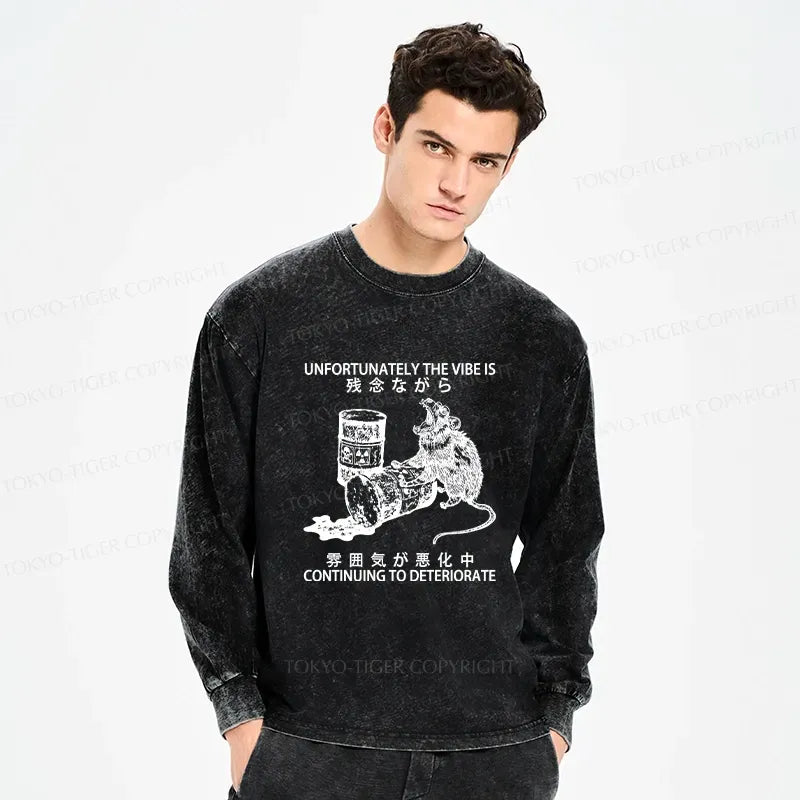 Washed Cotton Long Sleeve Tee for Vacation