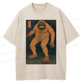 Kyoto-Lion Japanese Long Hair Monster Washed T-Shirt