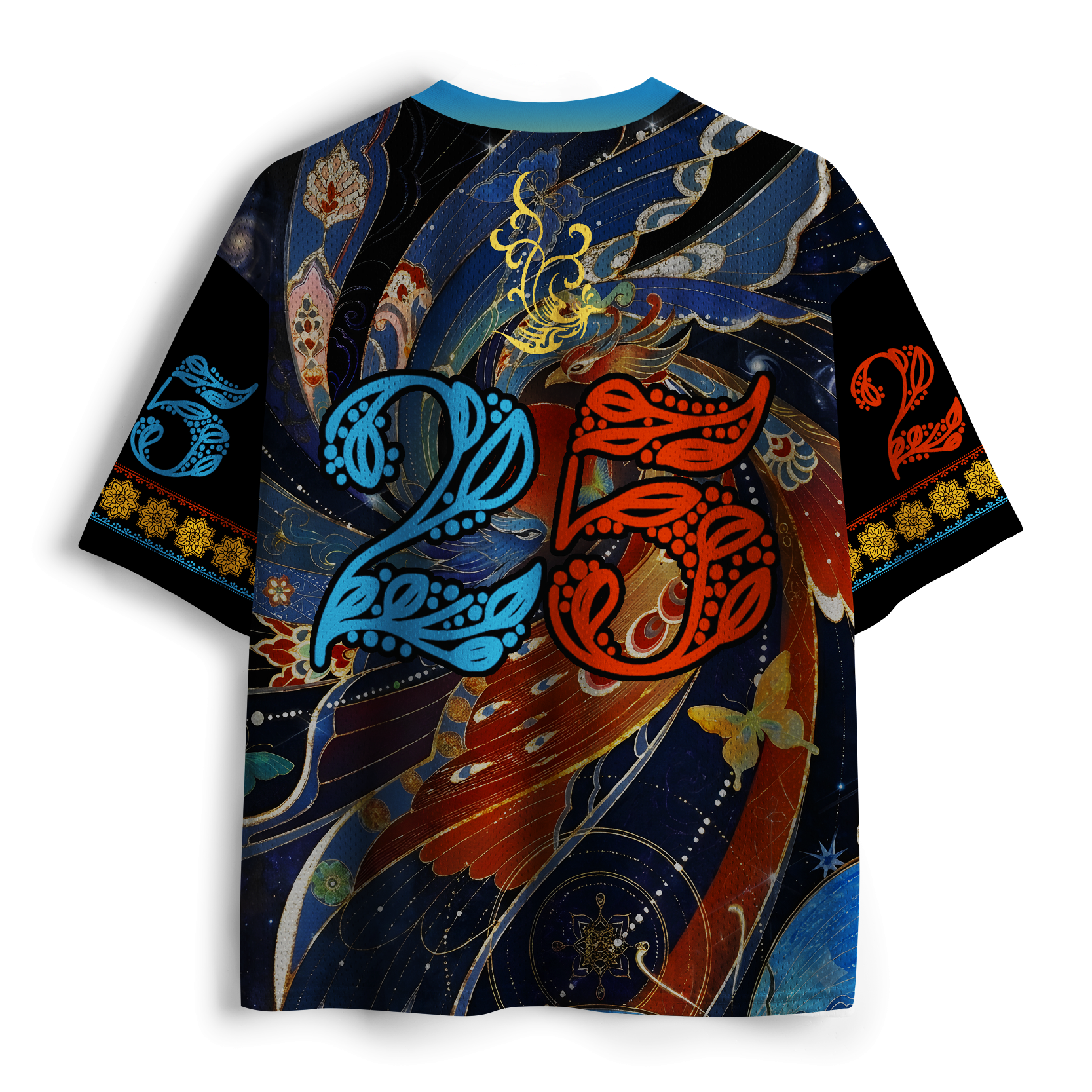 Kyoto-Lion Cosmic Swirl Phoenix Mesh Jersey
