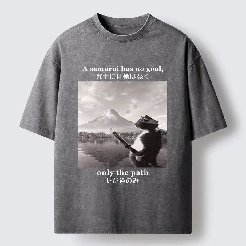 Kyoto-Lion Samurai Cat Shirt On Sale