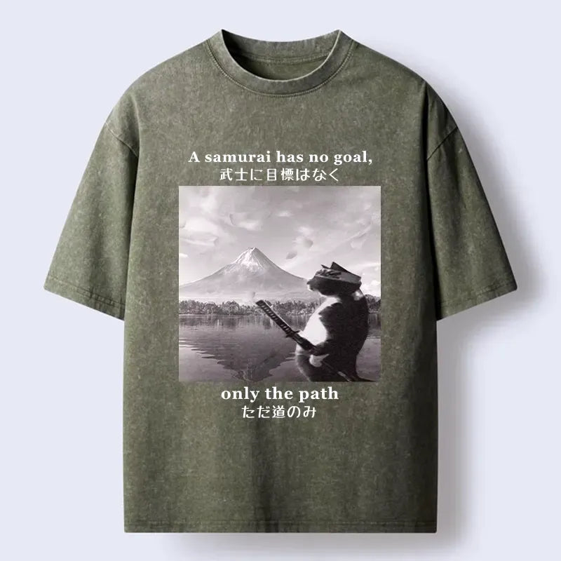 Kyoto-Lion Samurai Cat Shirt On Sale