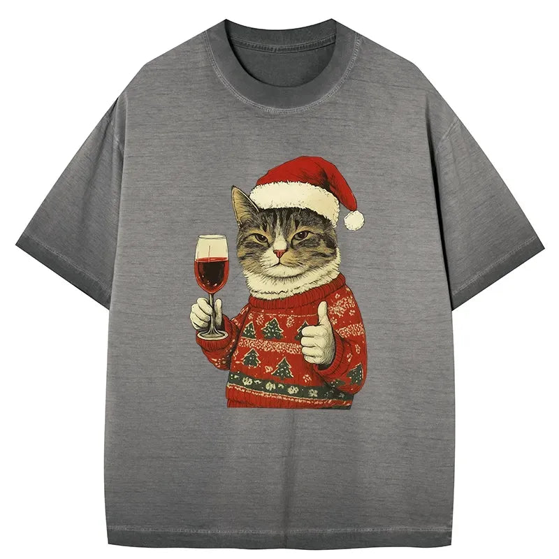 Japanese vintage gradient washed t-shirt
