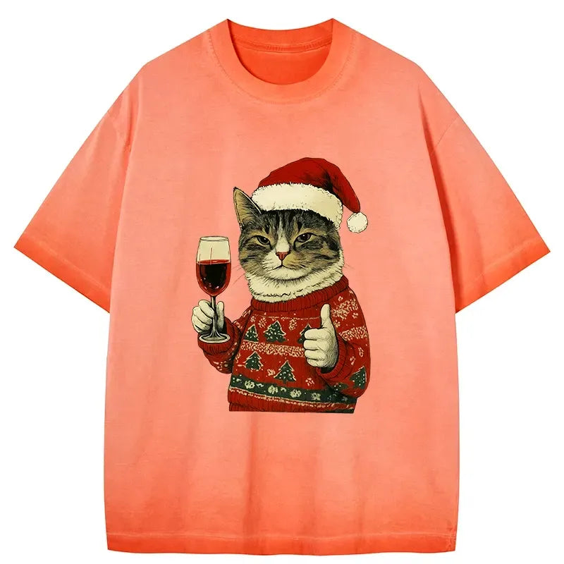 Japanese vintage gradient washed t-shirt