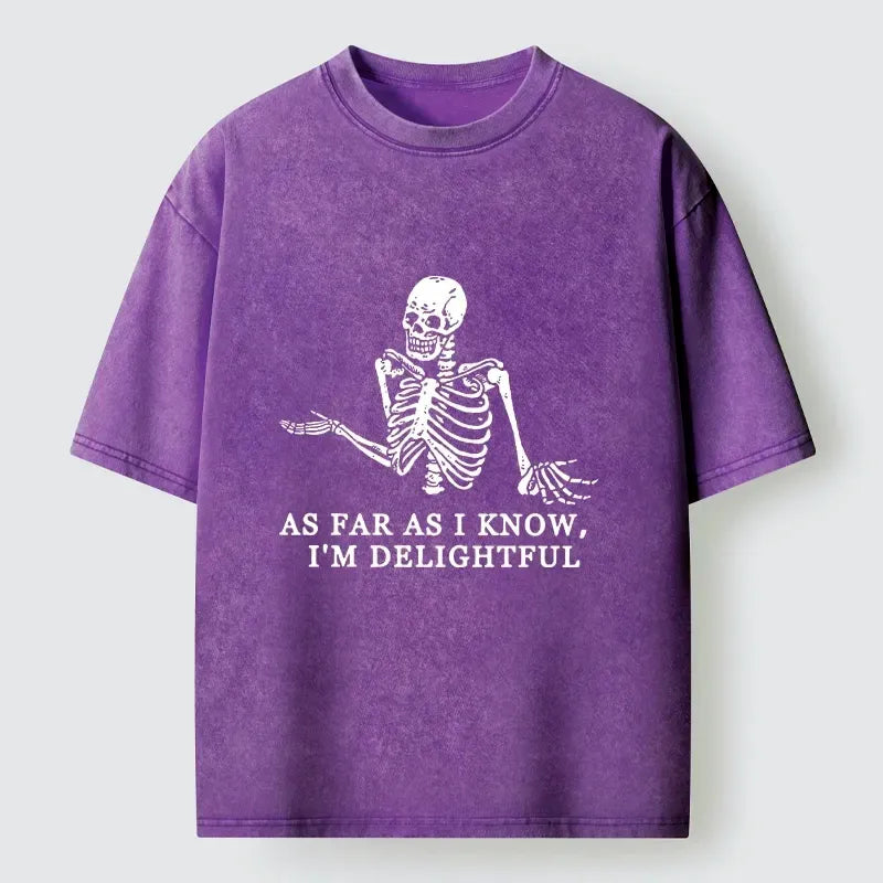 Kyoto-Lion As Far As Bones Know Washed T-Shirt