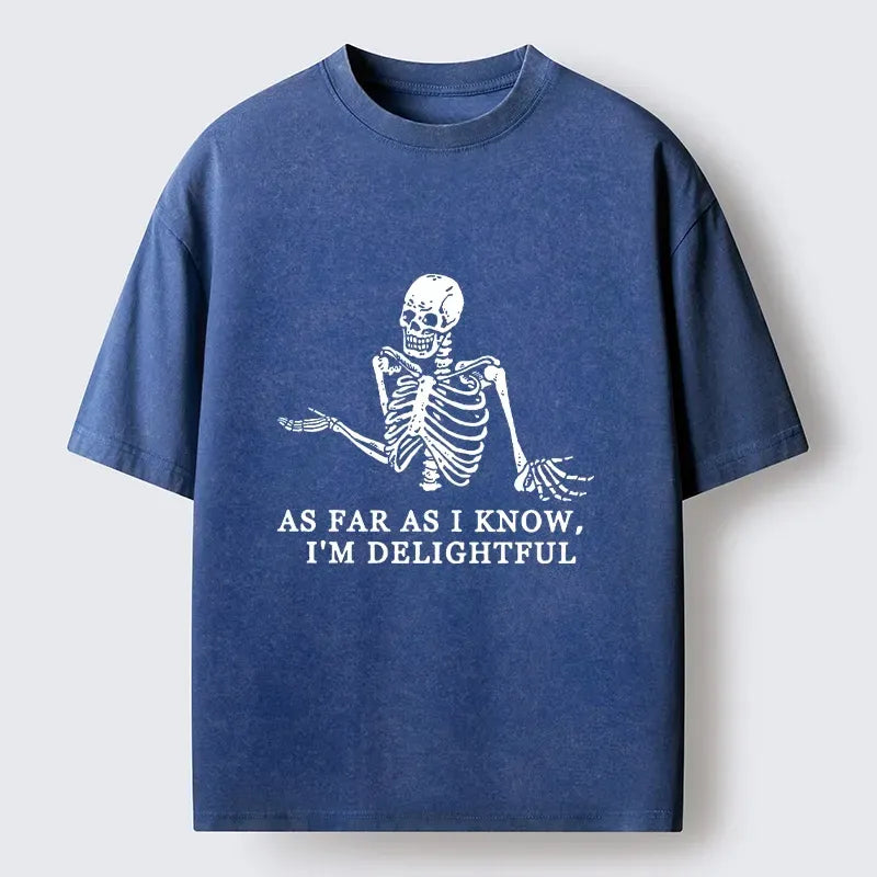 Japanese Washed T-Shirt for Daily Wear