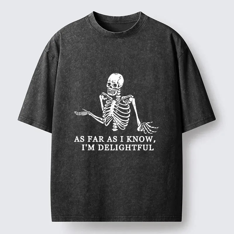 Japanese Washed T-Shirt for Daily Wear
