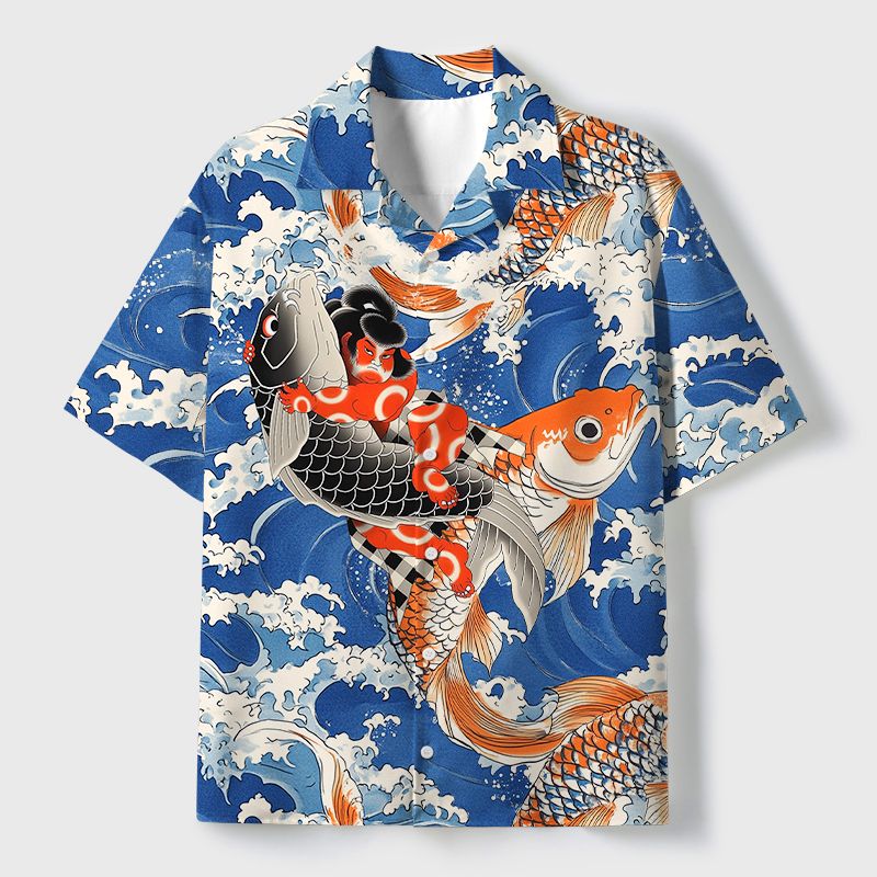 Japanese Sumo Wrestler Koi Shirt