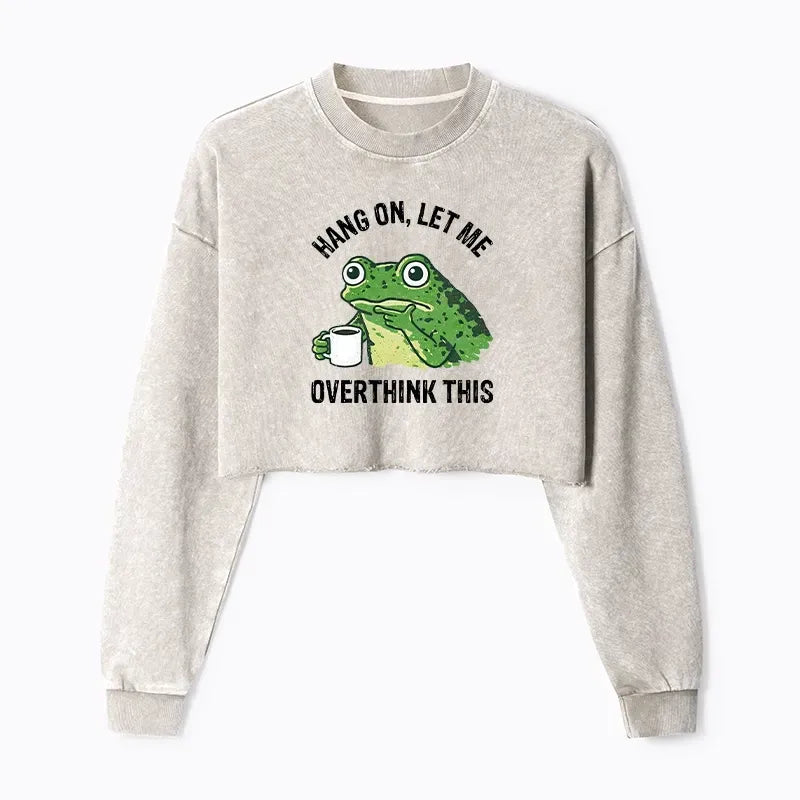 Japanese Streetwear Crop Sweatshirt for Women
