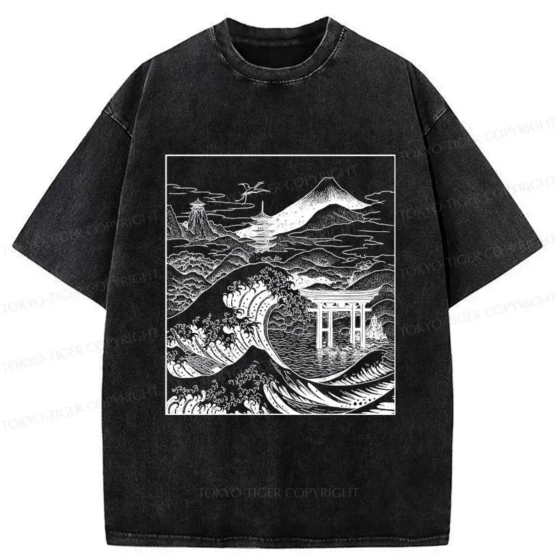 Vintage Ukiyo-e Japanese T-Shirt for Summer