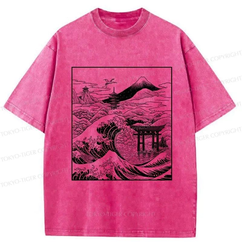 Vintage Ukiyo-e Japanese T-Shirt for Summer