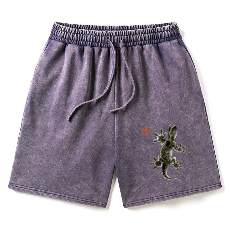 Washed Asian Ink Shorts on Sale