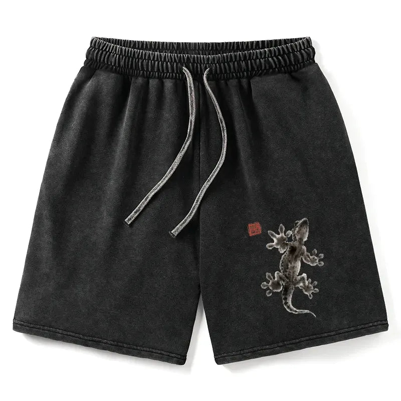 Japanese Minimal Gecko Shorts for Summer