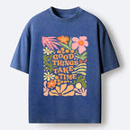 japanese washed t-shirt for daily wear