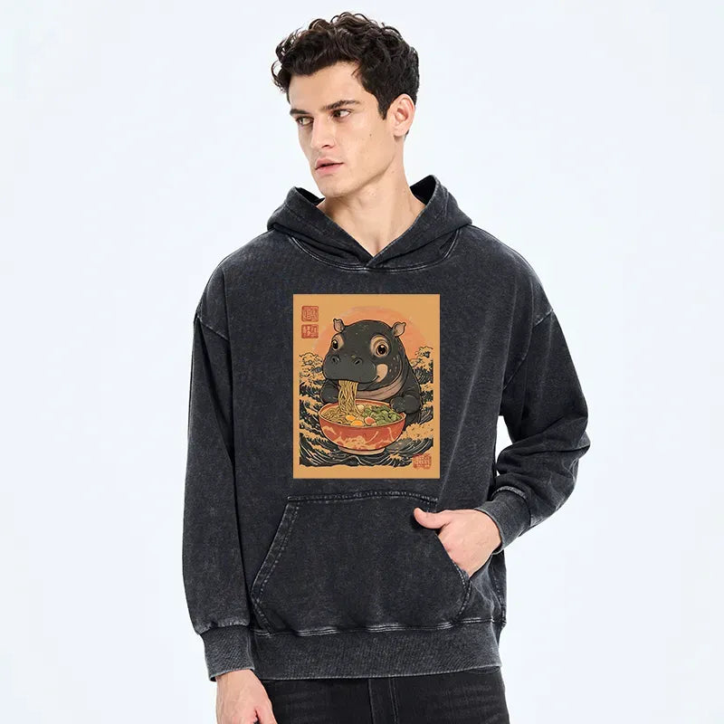 japanese vintage washed hoodie