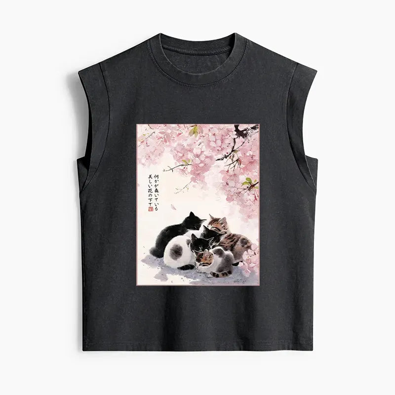 Kyoto Lion Washed Tank for Summer