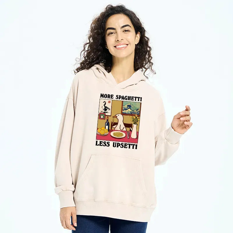 Kyoto-Lion More Spaghetti Less Upsetti Goose Washed Hoodie
