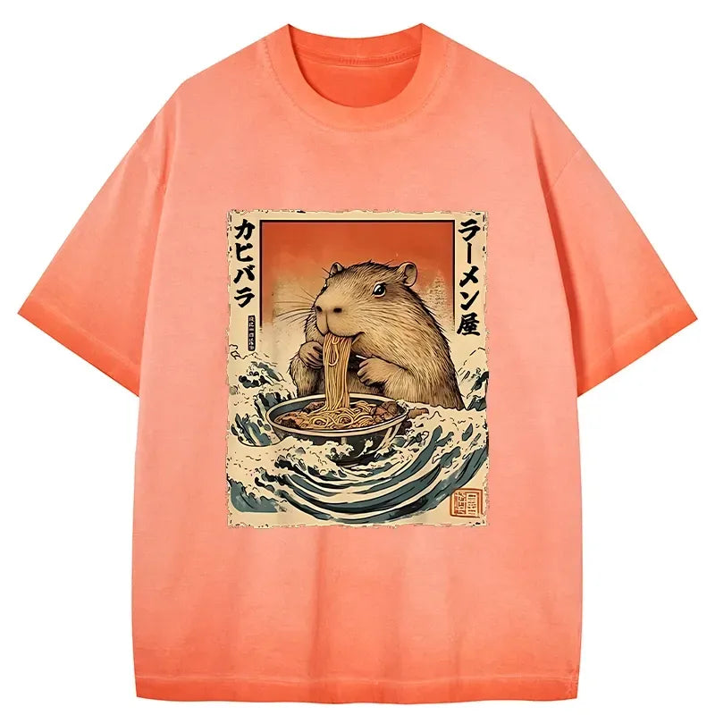 Japanese Kyoto Lion Ramen T-Shirt Free Shipping