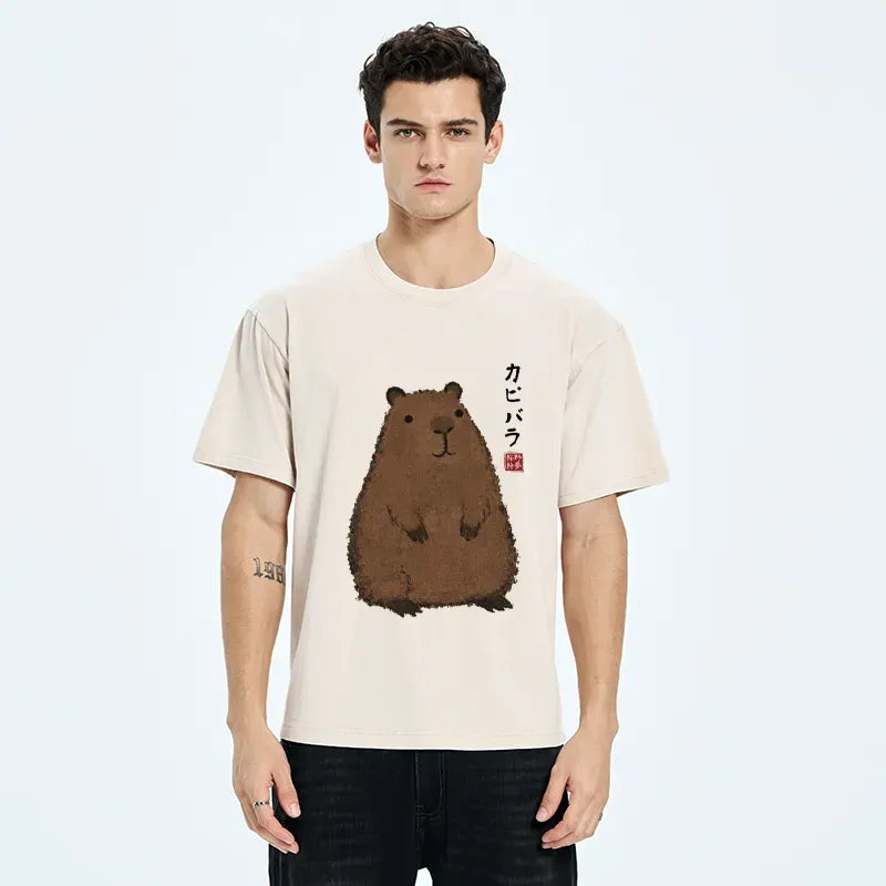 kyoto lion chill animal graphic tee