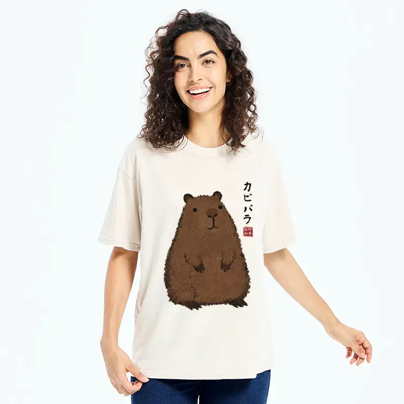 kyoto lion chill animal graphic tee