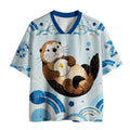 Kyoto-Lion Cute Otter Mesh Jersey