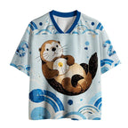 Kyoto-Lion Cute Otter Mesh Jersey