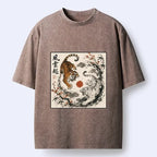 Japanese twin tigers tee for daily wear