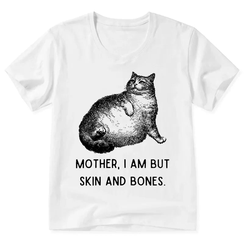 Kyoto-Lion Skin & Bones Cat V-Neck Classic T-Shirt