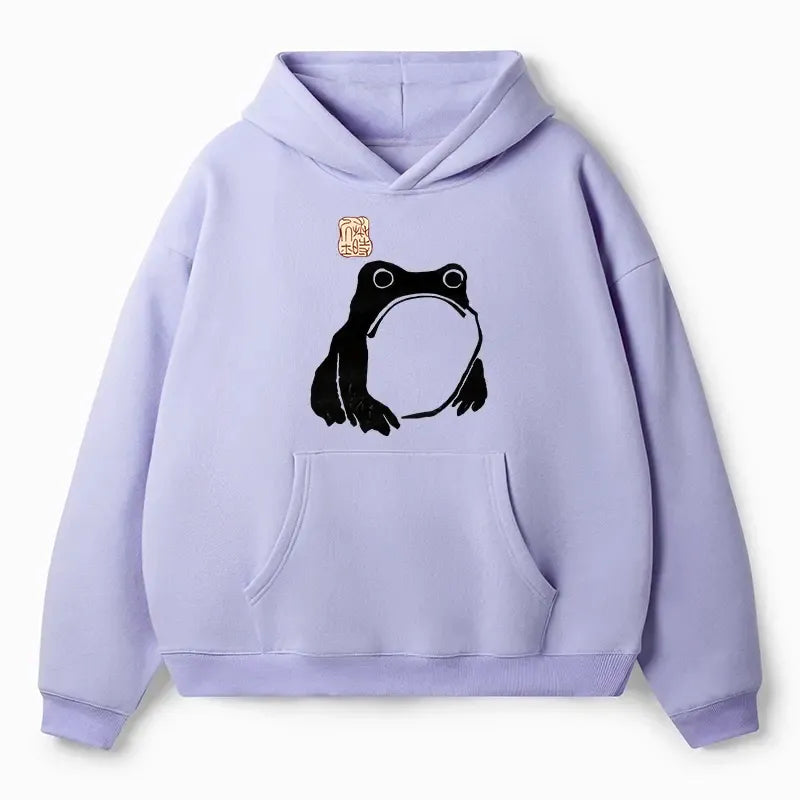 Vintage Japanese Frog Hoodie for Holiday